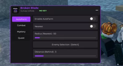 Script Broken Blade Auto Farm and Auto Attack M1 Free Key