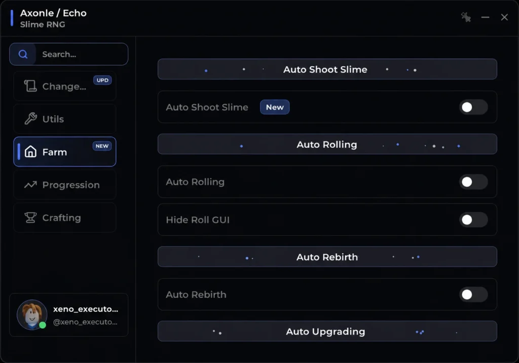 Axonic Slime RNG Auto Farm Script keyless