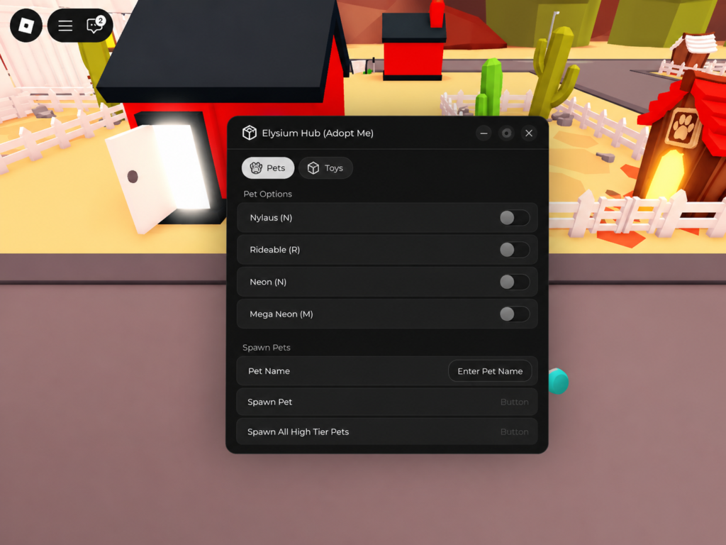 script ADOPT ME Pet and Toy Spawner Keyless Tradeable Pets Hub