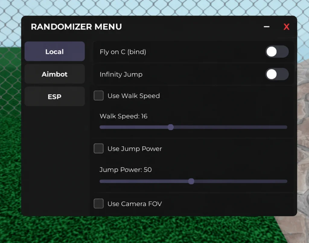 Script Randomizer Menu Aimbot