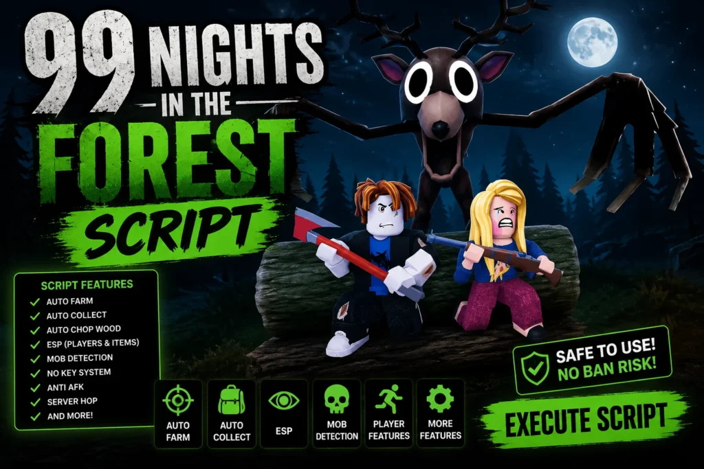 Script 99 Nights in the Forest 🔦 no key op auto kill