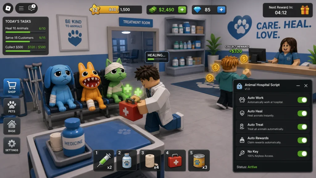 script Animal Hospital (Anomaly) 🧪 Axon Hub