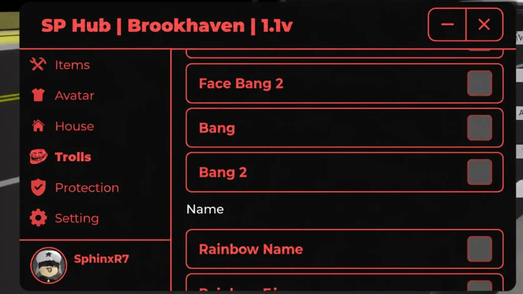 Script SP Hub Brookhaven Rp Game Roblox