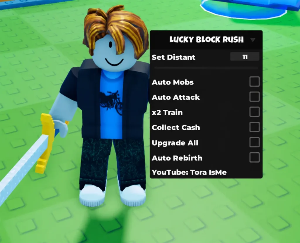Script Lucky block rush auto mobs roblox No key