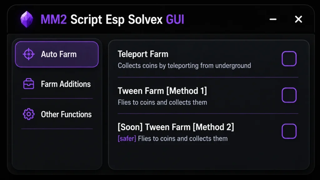 Auto Farm, ESP, Kill ALL, Fling, Auto Shoot, Fly, Noclip | Solvex GUI Murder Mystery 2