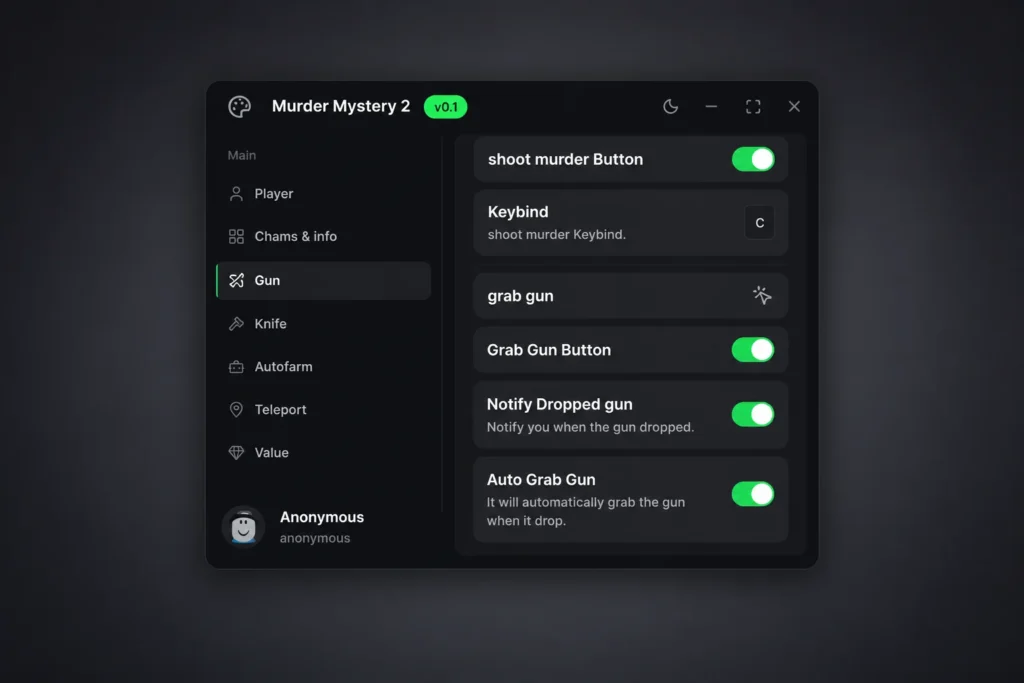 SCRIPT Murder Mystery 2 Silent Aim Keyless