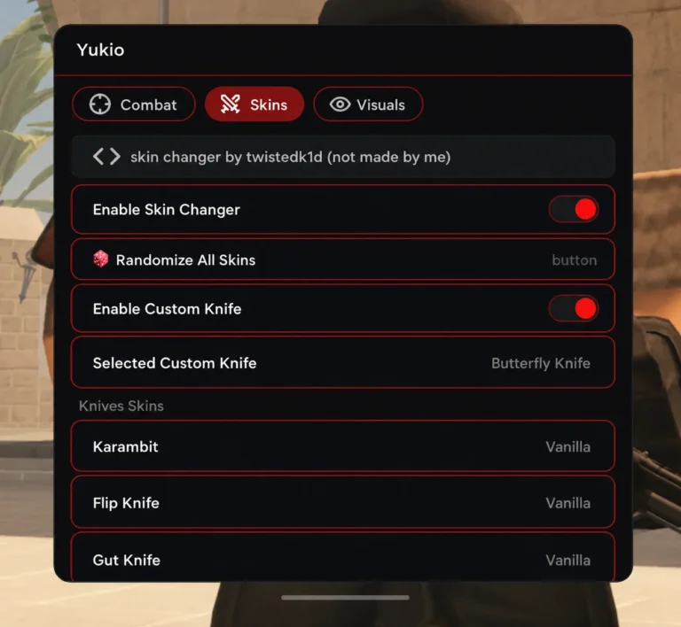 script BloxStrike Skin changer aim bot Auto kill