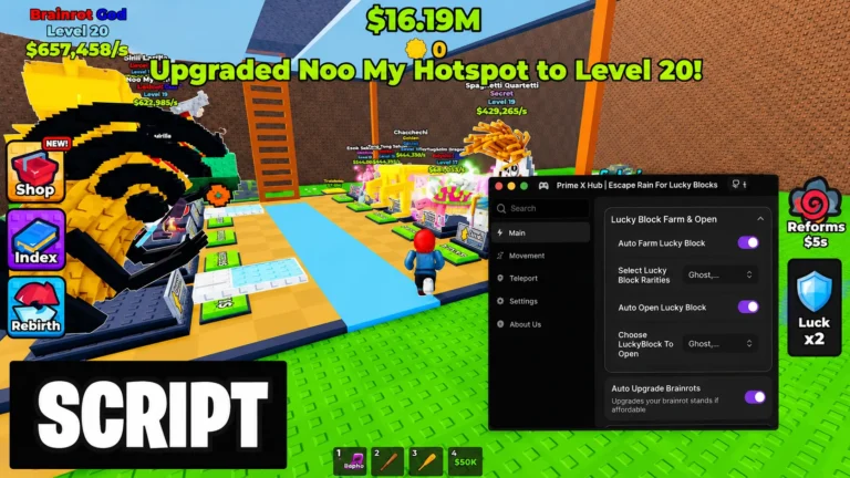 Roblox Script Power Blast Lucky Blocks – Auto Farm, Auto Collect & More