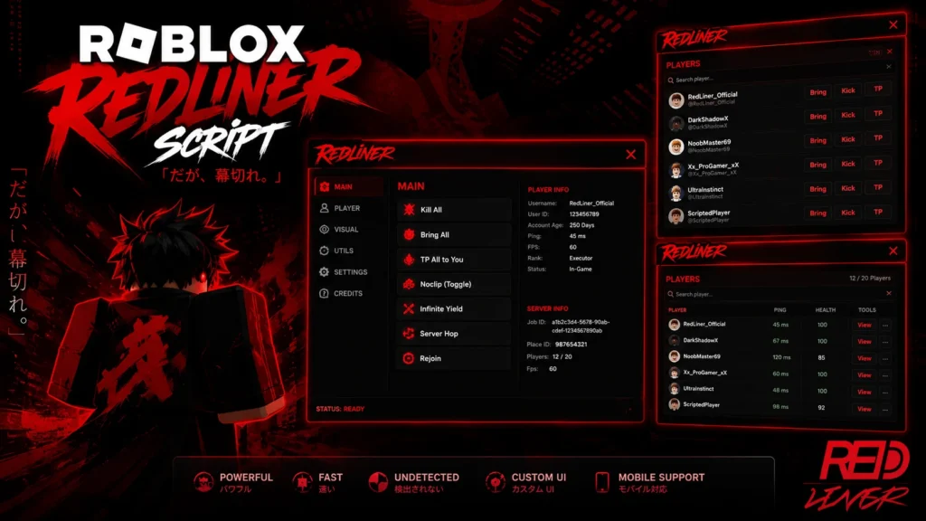 Script *UPDATED* UNDETECTED AIMLOCK, AUTO PARRY, ESP,NO COOLDOWN Redline