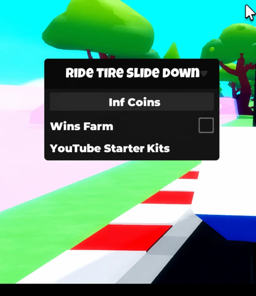 Script Roblox Ride Tire Slide Down (no Key)