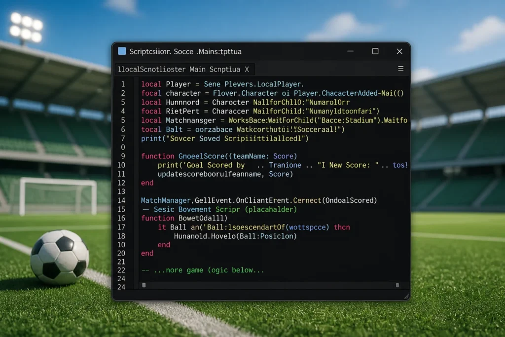 SCRIPT Roblox build a Soccer Squad overhub