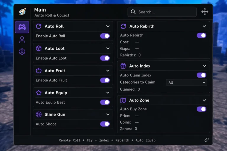 Script Slime RNG – Auto Roll, Auto Collect & Keyless Features