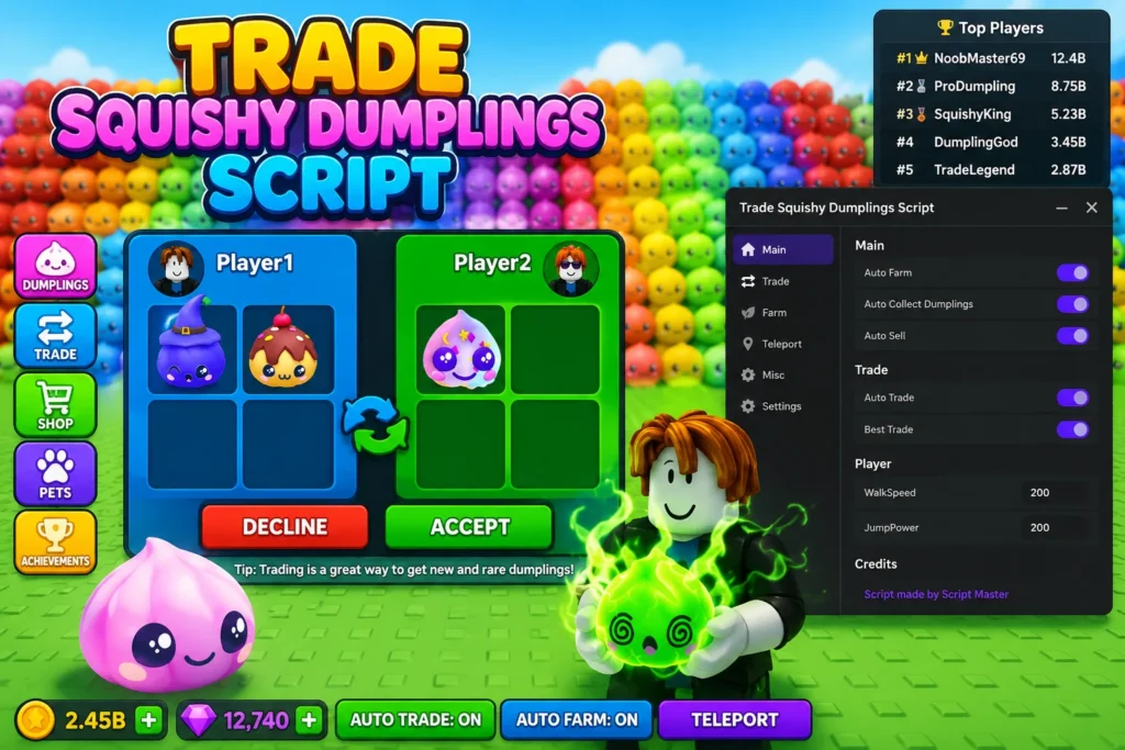 Script Trade Squishy Dumplings Roblox