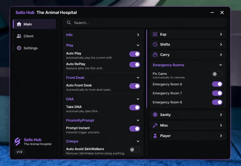 Animal Hospital Script solix Hub
