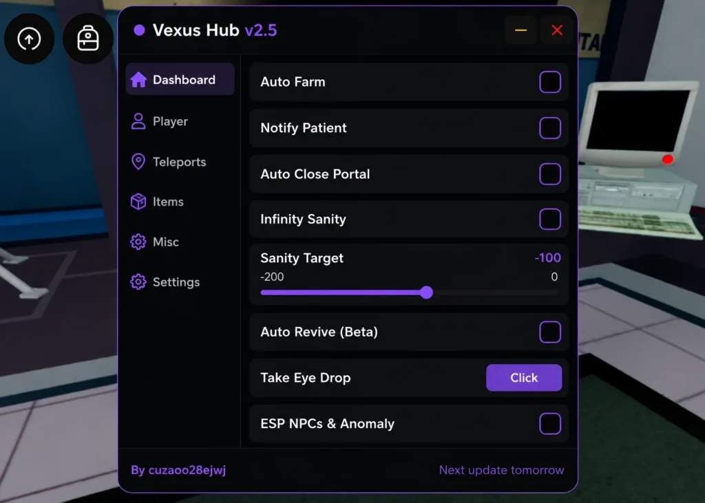 Vexus Hub Animal Hospital (Anomaly) 🧪 Script