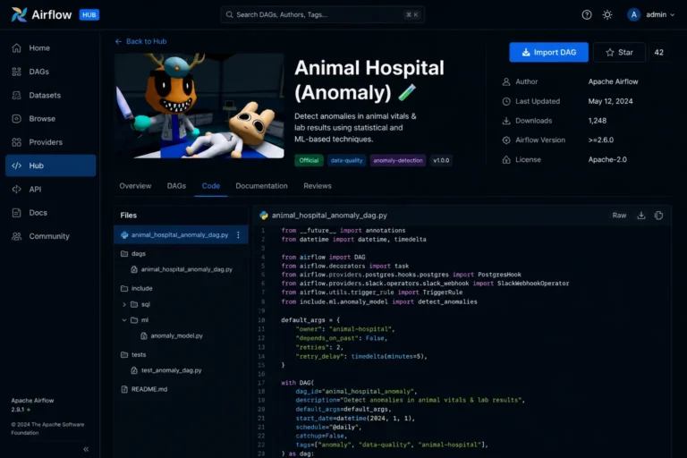 Animal Hospital Script – Airflow Hub (no key)