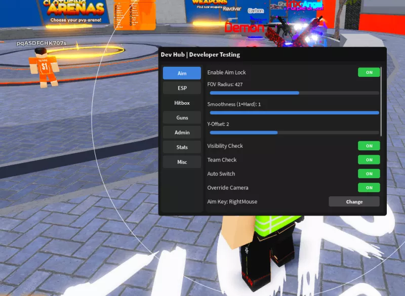 Dev Hub Fluxo PvP script keyless