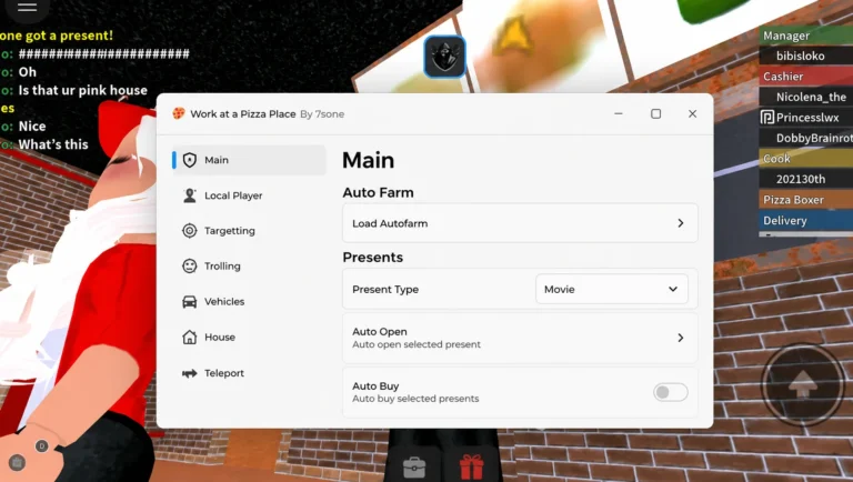 7sone Hub Work at a Pizza Place Script [keyless]