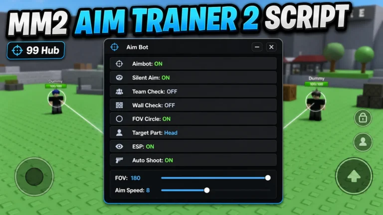 99 Hub MM2 Aim Trainer 2 Script (keyless)